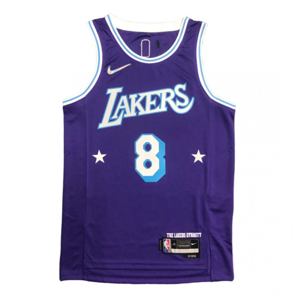 Men's Los Angeles Lakers Kobe Bryant #8 Purple 2021/22 Swingman NBA Jersey - City Edition-Pro Kit Vault | Brand New 26/27 Sports Jerseys